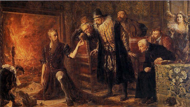 Jan Matejko Alchemist Sendivogius.